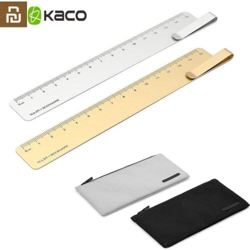 Original Youpin Kaco Ruma Ruler + bookmark and NOBEL Pencil Bag Storage Waterproof Pen Bag School Office Student Pencil Case