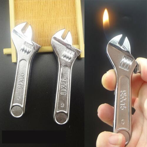 Creative Mini Pliers tools Fire Refillable Cigarette Lighter Butane Gas Wrench Ornaments Toy Lighter Home Decoration For Gift