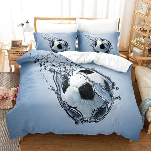 Football Bedding Set Single Twin Full Queen King Size Sports Enthusiasts Fans Bed Set Childrens Kid Bedroom Duvetcover Sets 009