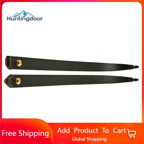 Huntingdoor 1pairs 30-50lbs 56 Inch Recurve Bow Limbs Right /left Hand Bow Limb for Shooting Practice Hunting Accessory