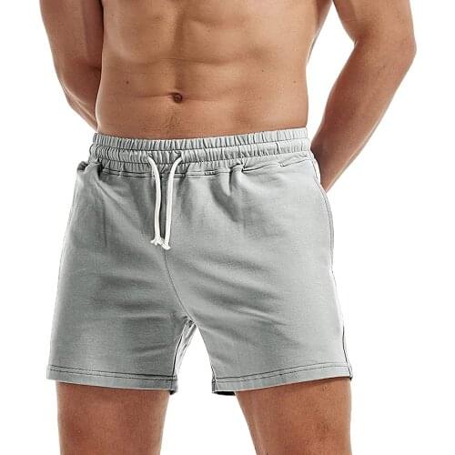 AIMPACT Sexy Homewear Soild Cotton Men Sweat Shorts Gym Athletic Running Jogging Sports French Terry Shorts AM2351