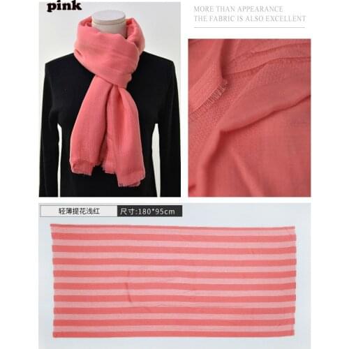 2021 Fashion Newest Striped Pattern Cotton Viscose Scarf Shawls Wraps Hijabs 15Colors 10pcs/lot