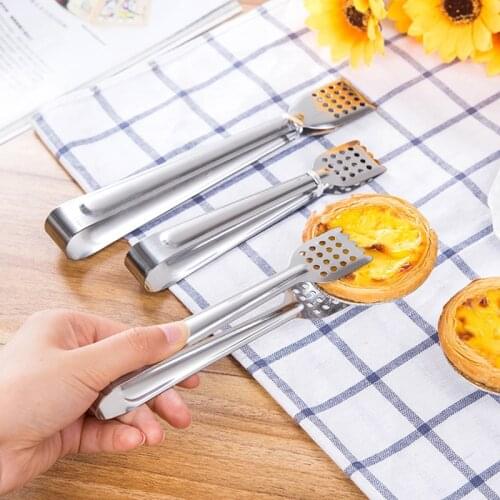 Barbecue Salad Food Clip BBQ Tongs Stainless Steel Long Food Clips Bread Clamp Grill Tongs Kitchen Baking Tool Buffet Utensils