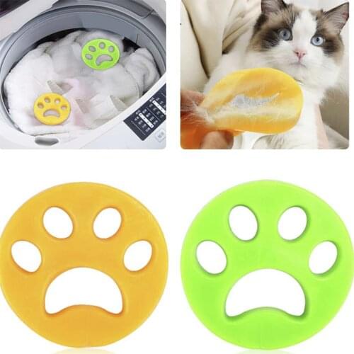 Pet Hair Brush Remover Silicone Brush Sofa Car Washing Machine Reusable Laundry Fur Catcher Cleaning Products Accessories
