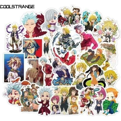 10/30/50Pcs Seven Deadly Sins Anime Stickers For Laptop Luggage Motorcycle Phone Skateboard Toys Car Diary Pegatinas