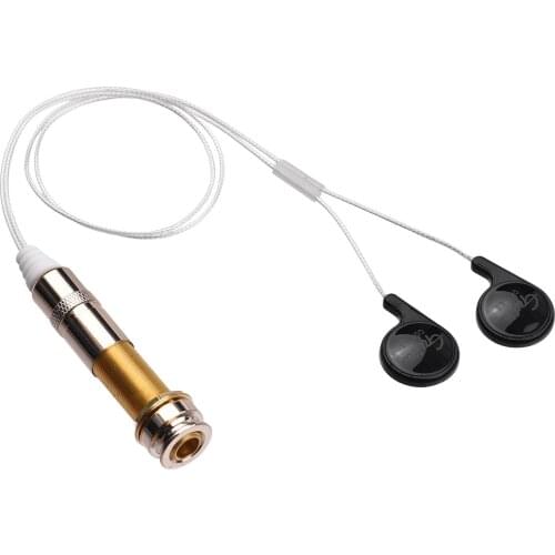Universal Piezo Contact Guitar GGP-03 Mic Pickup Vibration Pick-up with 6.35mm Endpin Jack for Acoustic Guitar String intruments