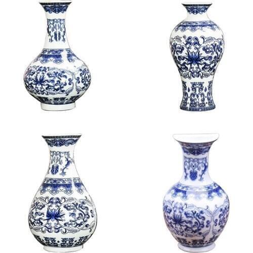 Vintage Wall Mounted Ceramic Flower Vases Antique Porcelain Vase Home Decoration