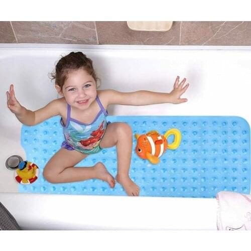 High quality Extra Long Bath Mat 1 40*100CM Bathroom Shower Non-Slip Mat Eco-friendly Machine Washable Apply to Children Elderly
