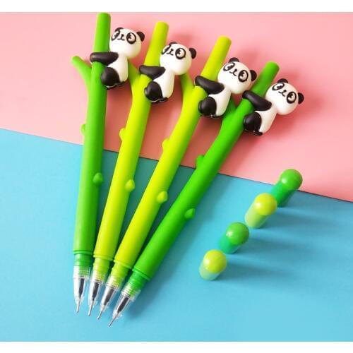 Creative Cute Cartoon Panda Bamboo Neutral Pen Writing Office School Supplies Stationery Children Gifts