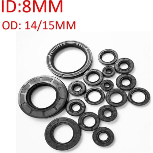 1PC NBR Skeleton Oil Seal TC Nitrile Rubber Ring Gasket 8*14*4 VC 8*14*5 kc 8*14*7 8*15*5 8*15*6 MM