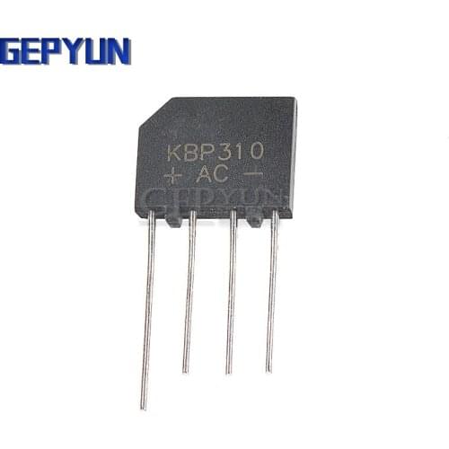 10PCS KBP310 1000V ZIP 3A bridge rectifier Gepyun