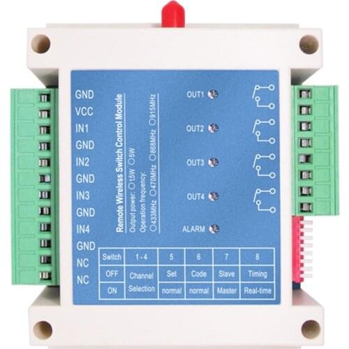 2PCS SK109 1.5W Dry contact | Four Channel Wireless Switch Controller Remote Control Switch Module relay module