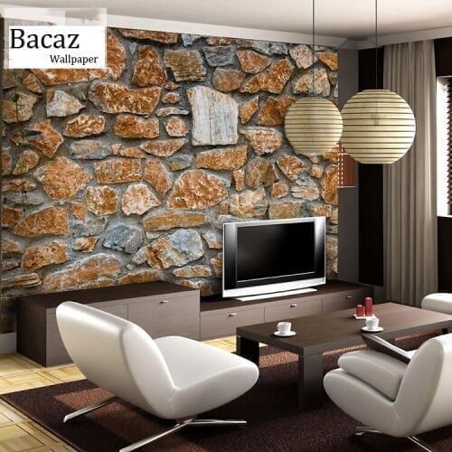 3d Block/Stone Murals Wallpaper for Living room Sofa Background 3d Photo Papel Murals Wall paper 3d Stone stickers Wallcovering