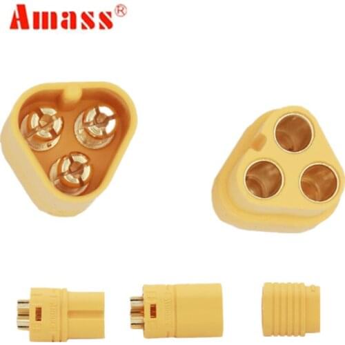 5 Pairs/lot AMASS MT60 Motor Bullet Connector RC Quadcopter Plug for lipo battery 20% OFF