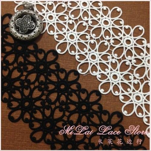 Fashion Vintage DIY Handmade Clothes Accessories Water- soluble Lace Trim Home Textile Decoration Width 11cm 2Yds/lot