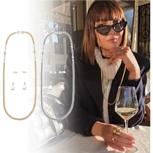 Anti Lost Earbud Magnetic Super Strong Cord Airpods Strap Chic Necklace Sunglasses Holder Chain Eyewear Retainer Chain