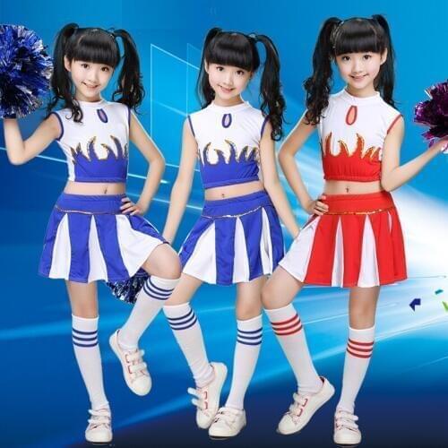 Girl Children Academic Dress School Uniforms Set Kid Girls Student Jazz Costumes Boy Competition Suit Girl Cheerleader Suits