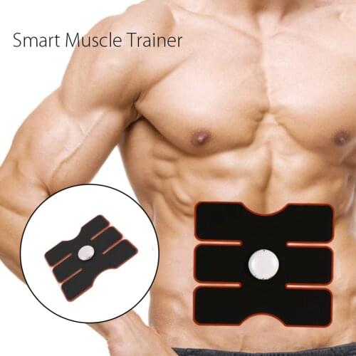 EMS Wireless Muscle Stimulator Body Muscle Trainer Wireless Portable Unisex Fitness Training Gearfor Abdomen/Arm/Leg Training