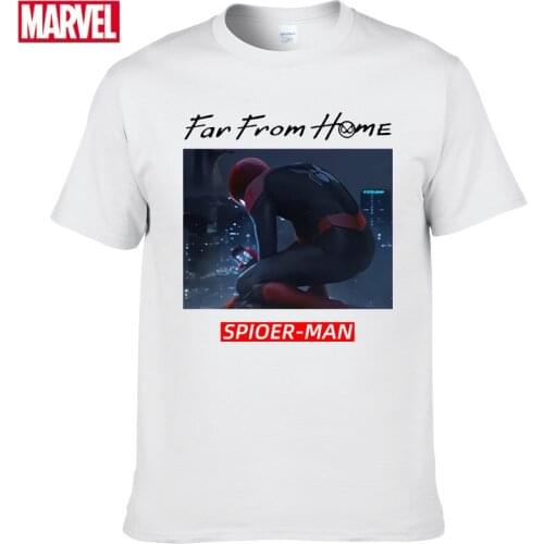 Marvel The Avengers Spider Man t-shirt Comfortable Breathable 100% cotton Fashion funny t-shirts man Summer Tops #117