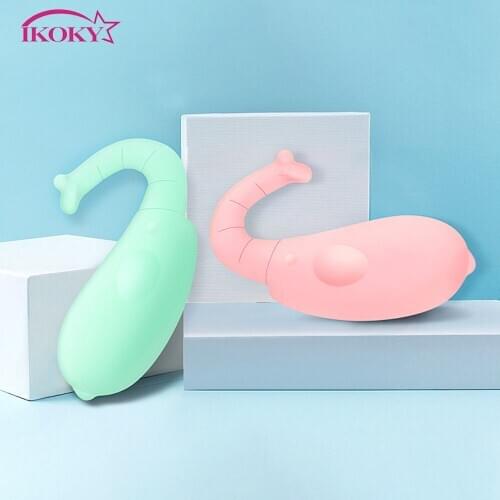 IKOKY 8 Speed Elephant Jumping Egg Sex Toys for Women USB Power Clitoris Stimulator Vagina Vibrator G-Spot Massage Vibrating Egg