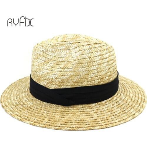 Summer straw hat women big wide brim beach hat sun hat sun block protection panama hat bone chapeu feminino HA199