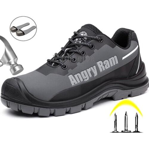 Security Work Shoes Men Steel Toe Industrial Shoes Male Anti-puncture Safety Boots Waterproof Safety Shoes Work Sneakers Boots