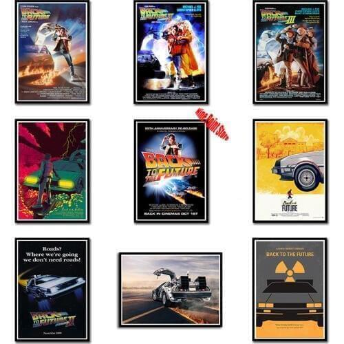 Back to The Future Film Coated paper Poster Decorative Wall Sticker Home Bar Art Posters Decor