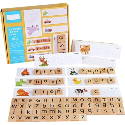 See and Spell Learning Toys Sight Words Games Matching Letter Puzzles Educational Toys for Kids Boys Girls 3+ Years Old