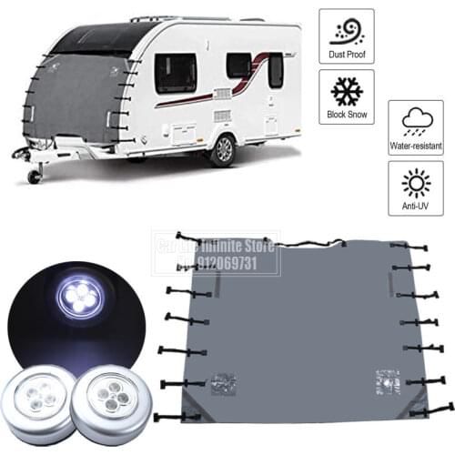 Caravan Front Towing Cover Protector Waterproof Caravan Towing Hitch Cover Rain Snow Dust Dustproof Protector For RV Tailer