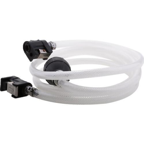 8mm Fuel Gas Line Hose Primer Bulb For Yamaha Outboard White with Connector