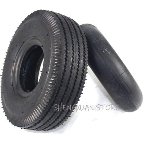 10 Inch Tyre 4.10/3.50-4 Tyres 4.10-4 3.50-4 Tires and Inner Tube Fit Electric Tricycle, Trolley,Electric Scooter,warehouse Car