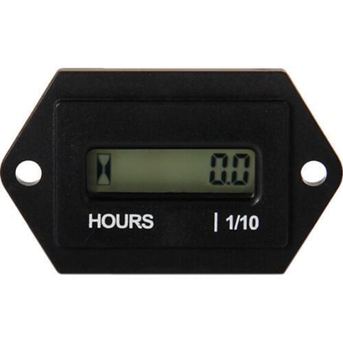 Digital LCD Resettable Hour Meter DC 4.5-90V For Snowmobile Jet Ski Any Engine Lawn Mower Tractor Truck Forklift Marine Marine A