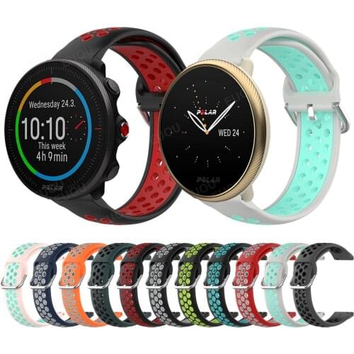 Sport Silicone Wrist Strap For POLAR VANTAGE M2 M / GRIT X Wristband For POLAR IGNITE 2 / UNITE Watch Band Bracelet Watchband