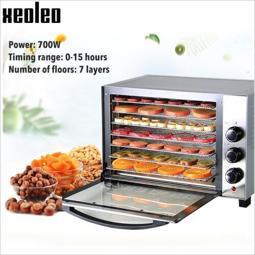 XEOLEO Fruit Dehydrator Food dehydration dryer Food drying machine Vegetable/Herb/Meat Drying Machine with 7 trays Pet Snacks