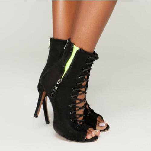 Dance shoes Comfy Party stiletto Womens High Heels Women shoes Stripper Peep Toe For Womens Boots Sandals Dancing Jazz