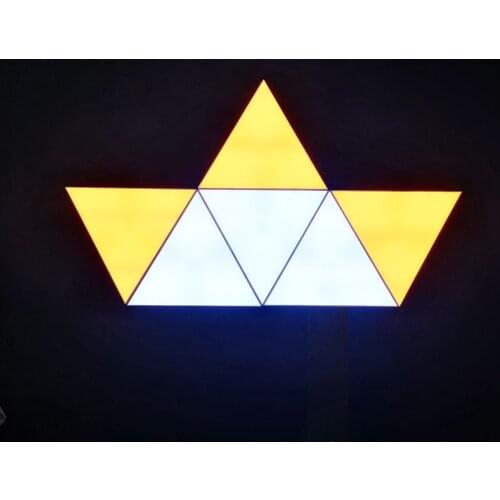 New Gifts Smart Lamp Panels Touch Sensor Night Light Magic RGB indoor lighting Table Lamp for Bedroom Gaming room Triangle Kit