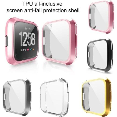 TPU Anti-Scratch Watch Protective Cover Case for Fitbit Versa Smart Bracelet корпус для электороники