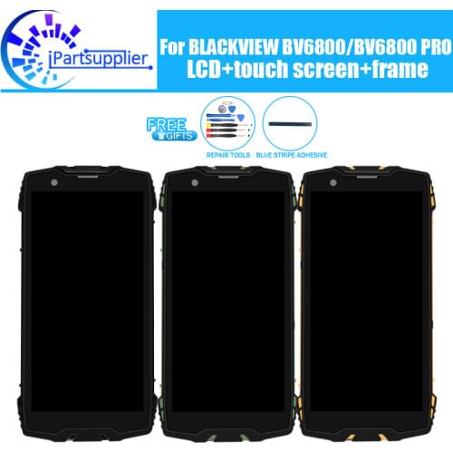 BLACKVIEW BV6800 LCD Display+Touch Screen Digitizer +Frame Assembly 100% Original LCD+Touch Digitizer for BLACKVIEW BV6800 PRO