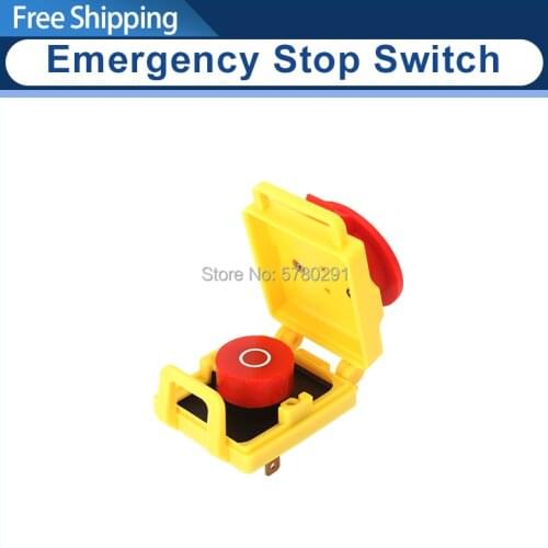 0618 Power Emergency stop switch 7x10/12 Mini lathe Urgent Stop Switch