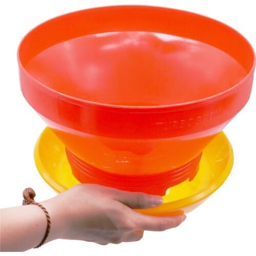 1 Pcs 4 kg 183X275CM+53mm ABS Chicken Trough Or Drinker Chicken Drinking Supplies Wholesale Red Or Yellow Random Delivery