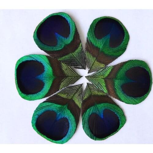 10Pcs Wedding Crafts Shiny Big Peacock Eye Feathers Small Natural Party Feathers Plume DIY Plumas Hair Accessories Decoration