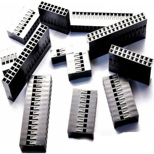 300PCS/Lot 2*3P Dupont Plastic Shell /plug Dupont Jumper Female Housing connector 2.54mm 2*3Pin Double Row