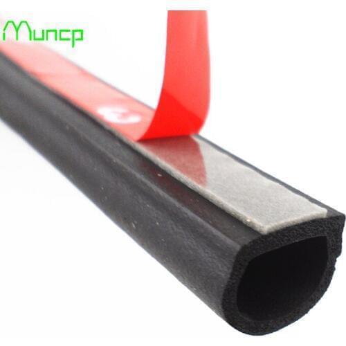 5 meters Car Door Seal Strip Big D Small D-type Waterproof Trim Sound Insulation auto rubber seal Strips For Jaguar XF XJ XJS