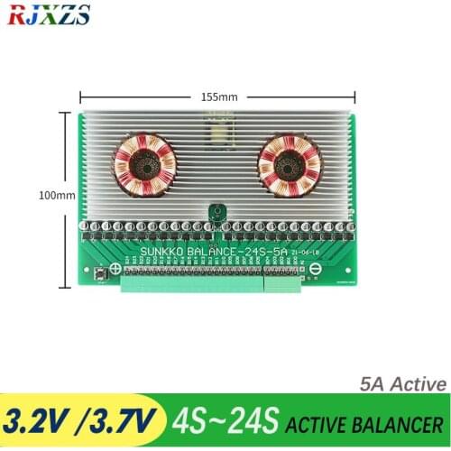 4S 24S LiFePO4 Lithium Ion 5A Active Balancer board balncing full charge battery balance board