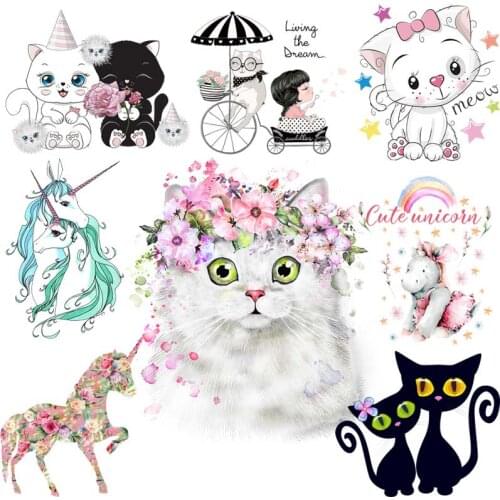Pulaqi Unicorn Appliques For Clothing Fashion Pretty Girl Heat Transfers For Clothing In Unicorn Stickers Iron On Transfer Patch