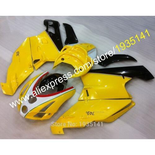 Black White Yellow Motorbike Cowling kit For Ducati 749 999 2003 2004 Parts 749s 999 03 04 Fairing (Injection molding)