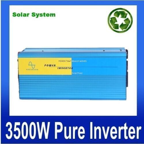 DHL Fedex UPS free shipping 3500W Pure Sine Wave Inverter 7000W Peak Power DC12v to 110v or 230v