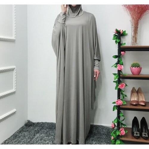 Ramadan Muslim Arab Women Hijab Long Dress Batwing Sleeve Abaya Kaftan Turkey Middle East Africa Long Robe Prayer Islamic Ropa