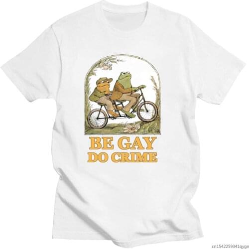 New Letter Short Sleeve T-Shirts Print Frog and Toad Fashion Men/Women Summer T-Shirts Casual Clothes European Size