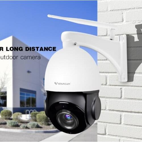 Vstarcam 4.0MP 18X Zoom Long Distance Monitoring Wireless PTZ IP Camera Outdoor Water-proof Human Tracking Smoke Alarm Sensor
